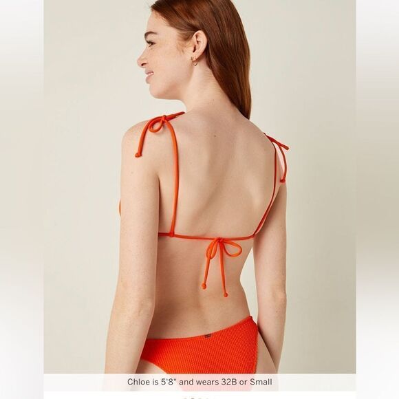 Victoria’s Secret Pink Swim Crinkle Triangle Bikini Top & Itsy bottom Set - Picture 8 of 11